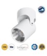 GLOBOSTAR® DETRONIC 60502 Κινούμενο Downlight Σποτ LED 10W 1250lm 24° AC 220-240V IP20 Θερμό Λευκό 2700K - Bridgelux COB Chip & TÜV SÜD Driver - Λευκό Ματ - Μ9 x Π9 x Υ16cm - 5 Χρόνια Εγγύηση